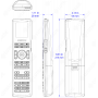 CRESTRON MLX-3-SF Color LCD Handheld Remote, Silk Finish