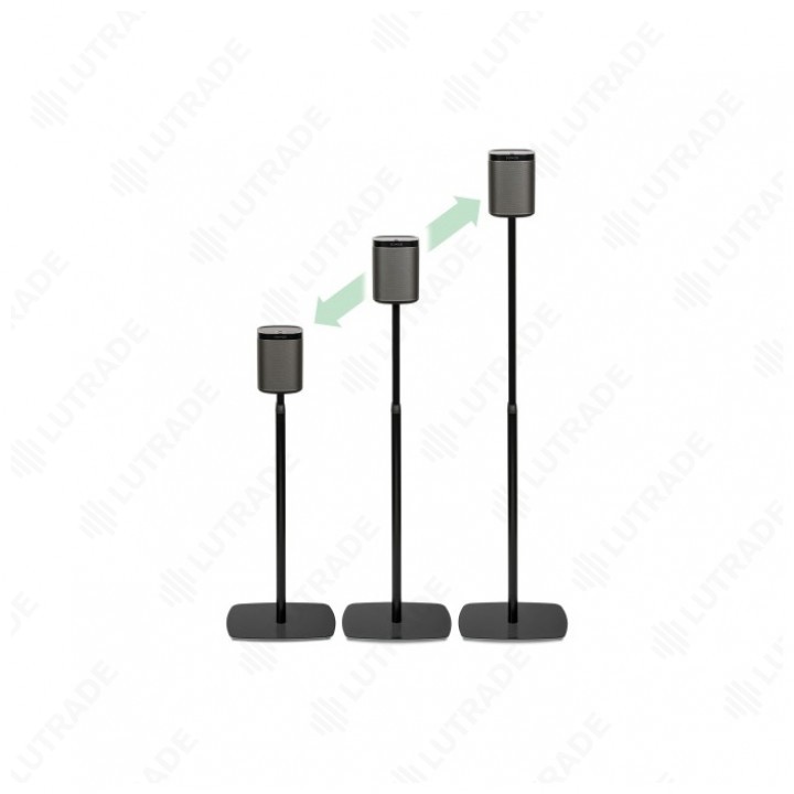 Flexson Adjustable Floorstand for PLAY:1 - (Single) black  (шт) Стойка регулируемой высоты 635-1110 мм для напольной установки Play:1