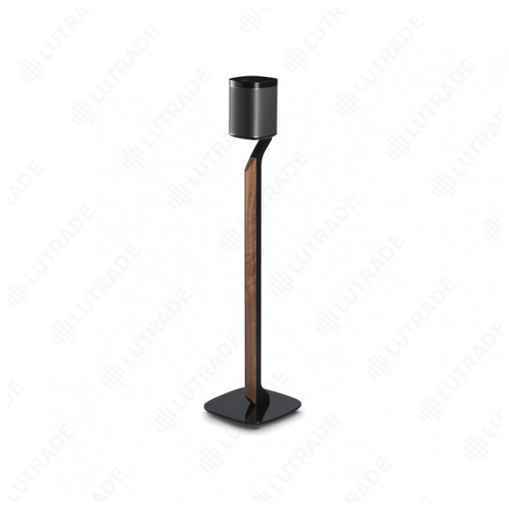 Flexson Premium Floor Stand for PLAY:1 - (Single) Black/Walnut  (шт) Для напольной установки Sonos PLAY:1 с деревянной отделкой 820 мм