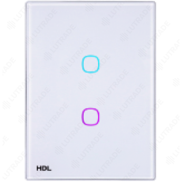 HDL HDL-MPT2.46-A 2-клавишная сенсорная панель iTouch. 

Программно настраиваемая (RGB) светодиодная подсветка кнопок, ИК приемник (Опционально). Функ