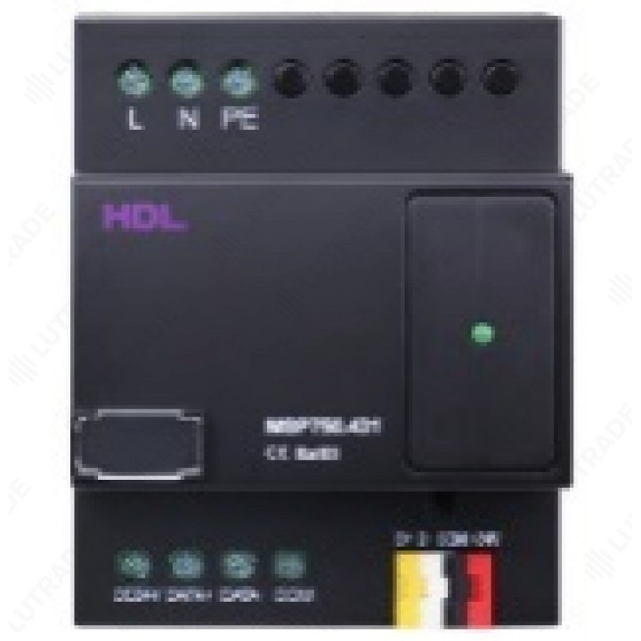 HDL HDL-MSP750.431 DIN блок питания 750мА. Вход 110-220В, выход +24VDC, защита от перегрева, перенагрузки, короткого замыкания, на 25-30 шинных устрой