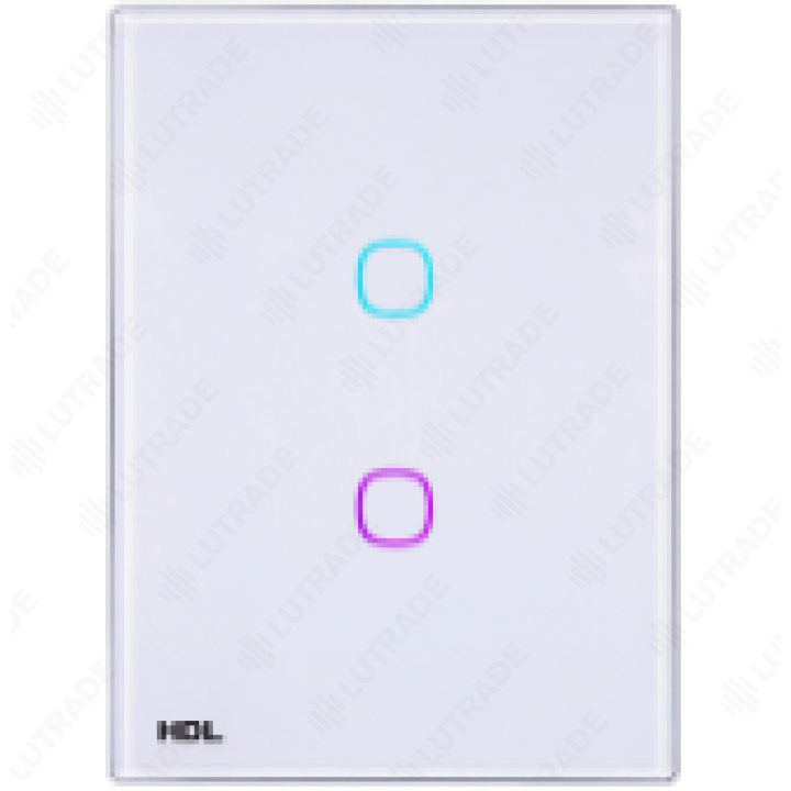 HDL HDL-M/TBP2.1-A2-46 2-клавишная сенсорная Smart панель KNX серии iTouch.

Программно настраиваемая (RGB) светодиодная подсветка кнопок, сменные рам