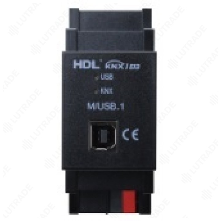 HDL HDL-M/USB.1 HDL KNX USB интерфейс, DIN. USB коннектор Type B гальванически изолирован от шины KNX, это стабилизирует двунаправленный канал передач